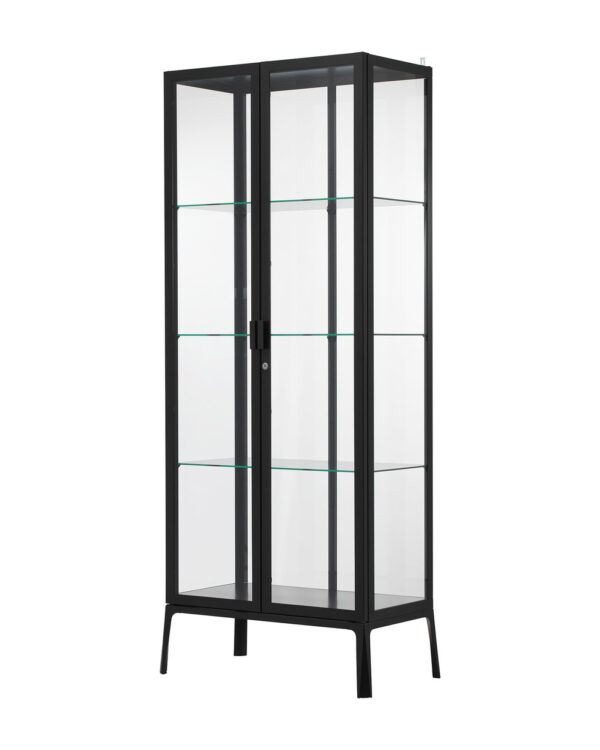 Witryna MILSBO, antracyt, 73 × 42 × 175 cm