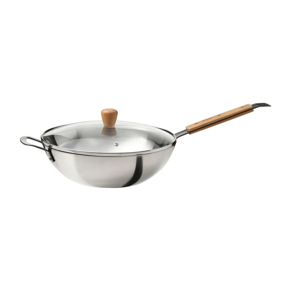 Wok VARDAGEN ze szklaną pokrywką, Ø32 cm