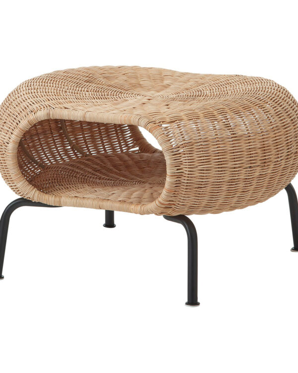 Podnóżek rattanowy GAMLEHULT ze schowkiem 62 cm