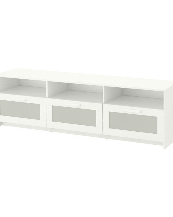 Szafka RTV BRIMNES biała 180 cm