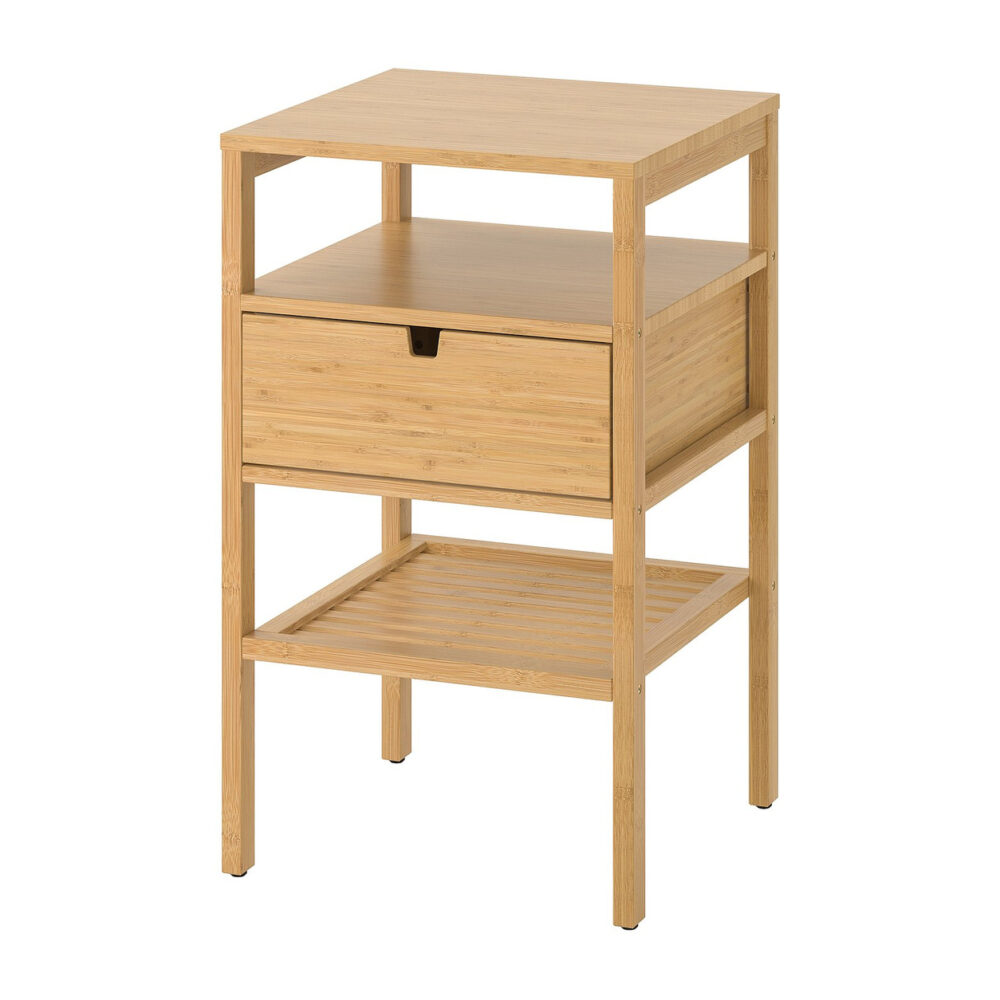 Stolik nocny NORDKISA bambusowy 40 × 40 cm