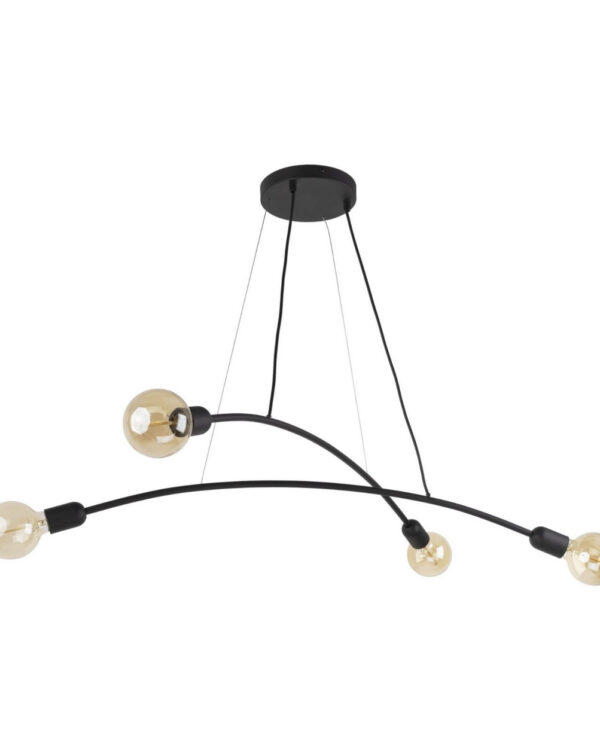 Żyrandol TK-Lighting Helix 4 × E27, czarny