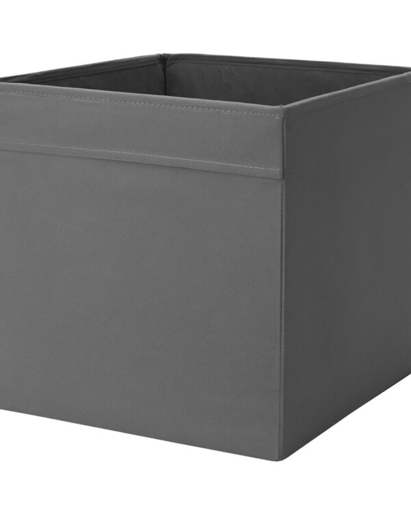 Pudełko tekstylne DRÖNA 33×38×33 cm, ciemnoszare