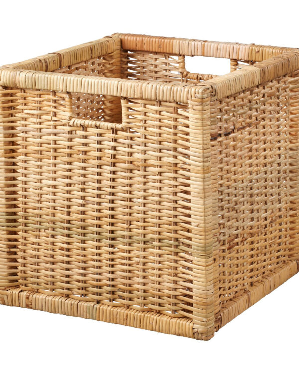 Kosz rattanowy BRANÄS 32×34×32 cm, naturalny