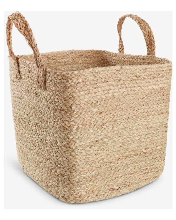 Kosz pleciony ELI 37×37×32 cm, naturalny