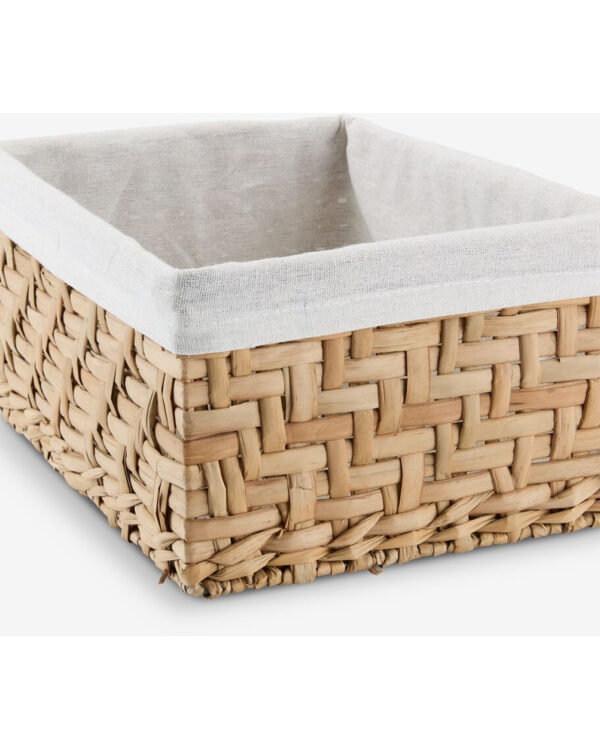 Kosz EJNO 22×31×15 cm z tekstylną wkładką