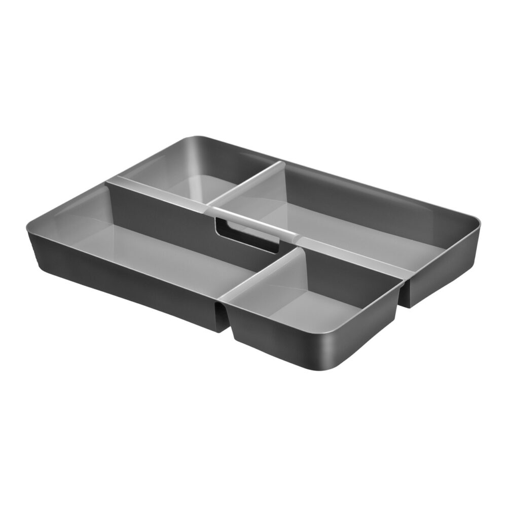 Organizer do szuflady Spaceo 35×25 cm, szary