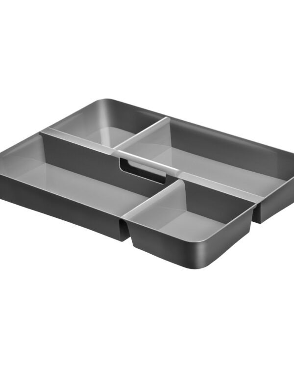 Organizer do szuflady Spaceo 35×25 cm, szary