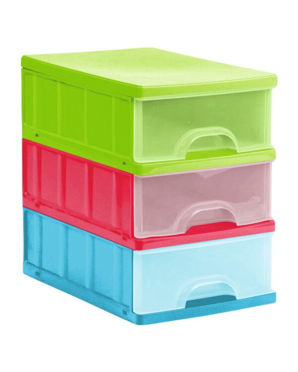 Organizer z 3 szufladami A5 25×18×27 cm