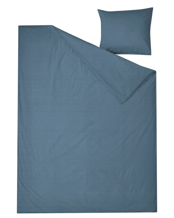 Pościel bawełniana granatowa 150 × 200 cm + 50 × 60 cm
